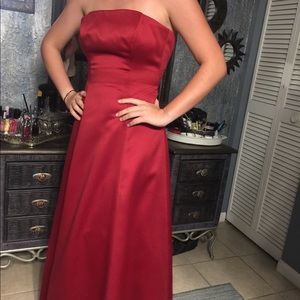 Red prom dress evening gown